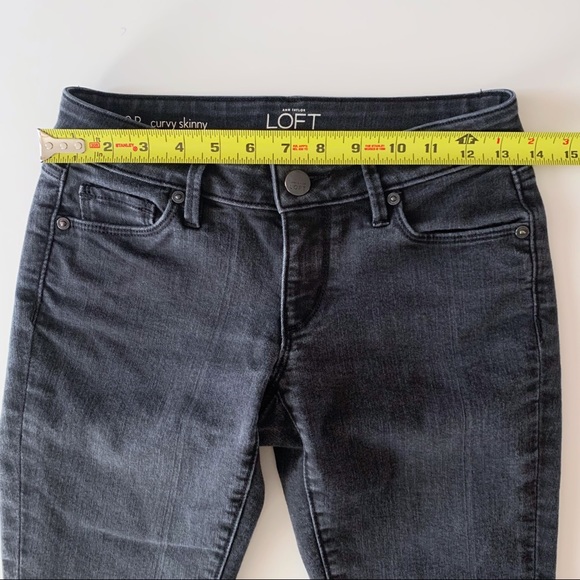 LOFT curvy skinny jeans black size 24/00 - Picture 8 of 9